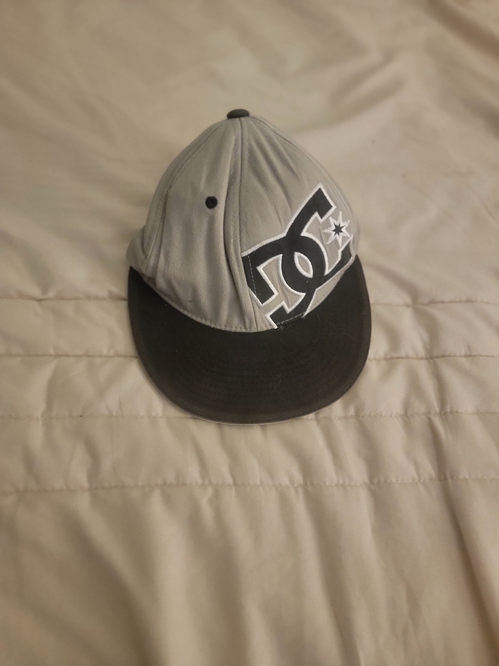 DC Kids Gray and Black Brim Logo Cap